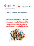 Parcours de l'enfant déficient visuel avec trouble(s) associé(s) : propositions pédagogiques et éducatives d'accompagnement