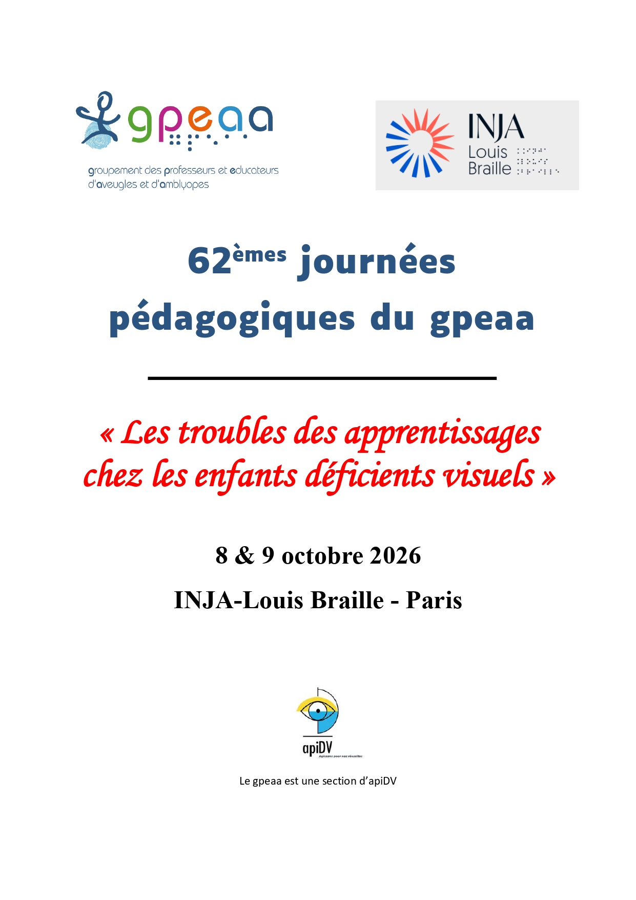Les troubles des apprentissages chez les enfants déficients visuels